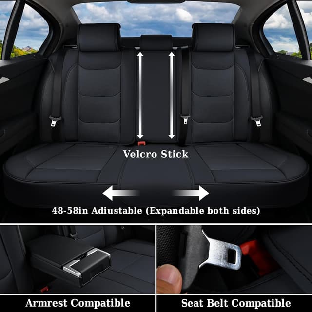 Detalle 2 de Coverado Leather Seat Covers Full Set