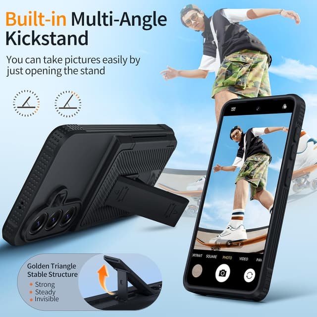 Detalle 2 de Oterkin Samsung S26 wallet case with 4-5 cards