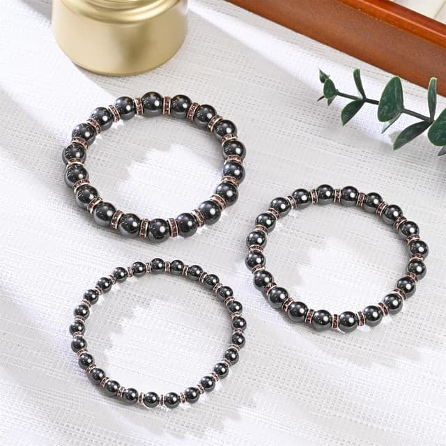Thumbnail 1 de EUMENIDES Magnetic Hematite Bracelet 8mm