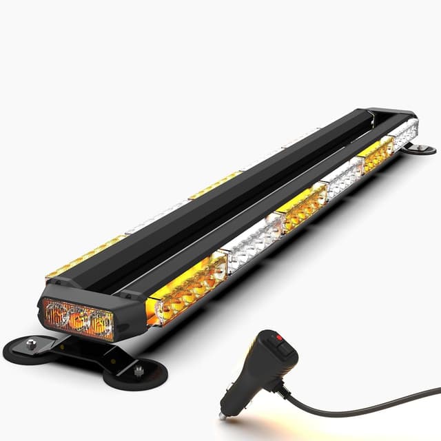 Detalle de Barre lumineuse gyrophare LED KAMOPA 96 cm (78 LED) 12/24 V avec clignotants stroboscopiques