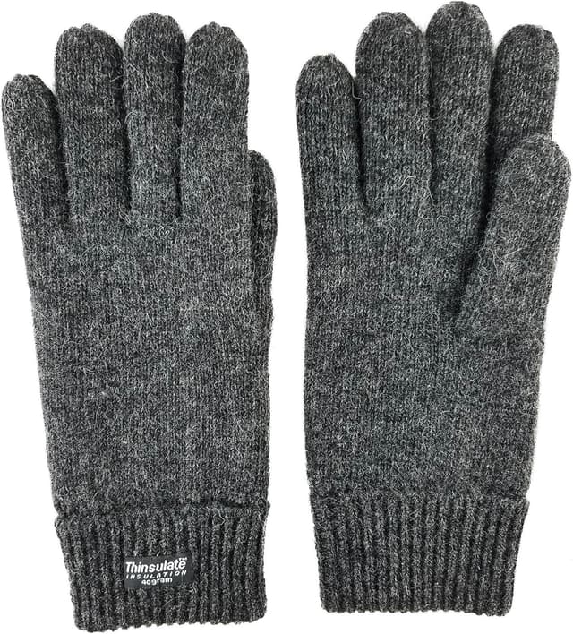 Thumbnail 1 de BRUCERIVER Men's Pure Wool Gloves with Thinsulate lining