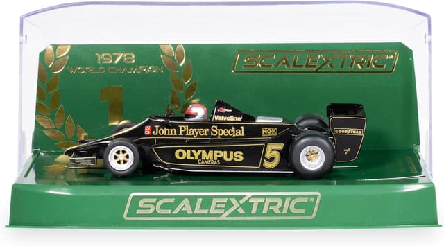 Detalle de Scalextric C4494 Lotus 79 – Mario Andretti (1978 World Champion Edition) Slot Car, Black