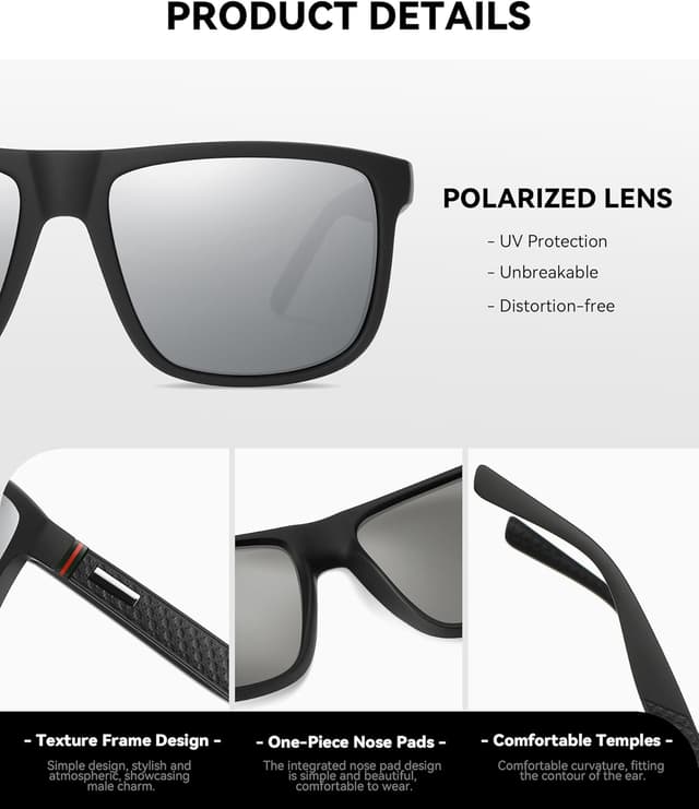 Thumbnail 3 de Perfectmiaoxuan Polarisierte Sonnenbrille