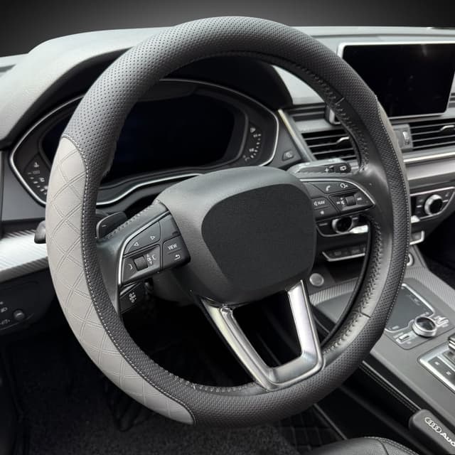 Thumbnail 5 de LKWLIKEI Nappa Leather Steering Wheel Cover 14.5–15"