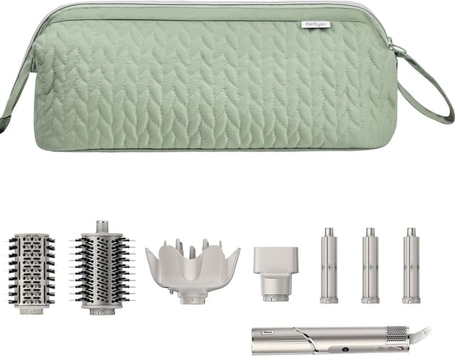 Thumbnail 2 de KarSyon Shark Flex Style Case for Airwrap Hair Dryer Brush, Travel Bag Organizer (Sage Green)