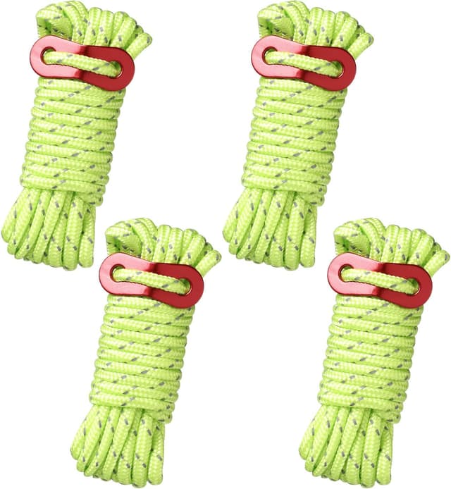 Imagen de Abspannseile Camping Nylonschnur mit Seilspanner 4mm Zeltschnur 4M en OfertitasTOP