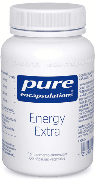 Detalle de Pure Encapsulations Energy Extra 60 cápsulas