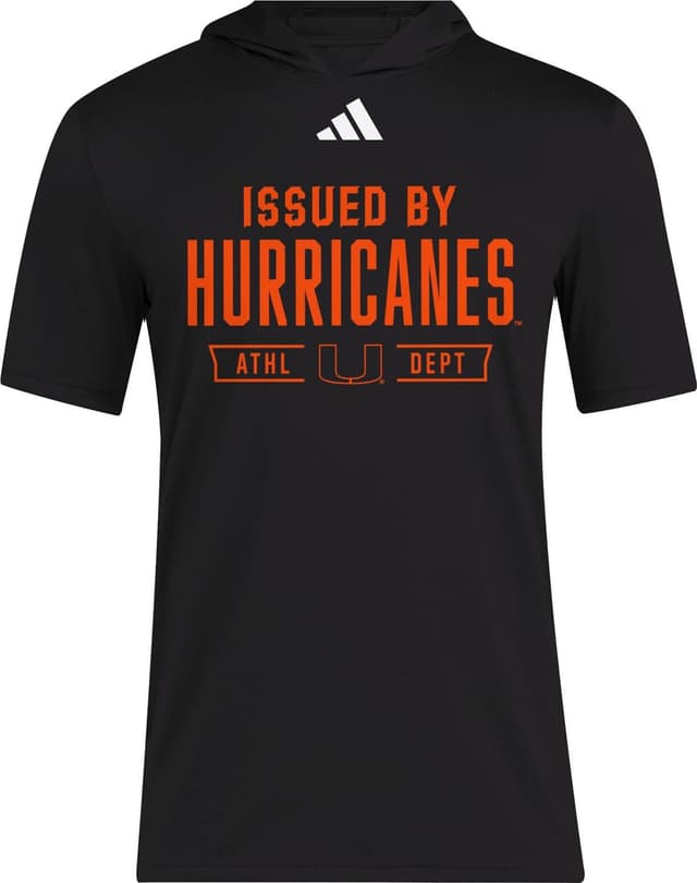 Detalle de adidas men’s NCAA 25/26 Designed for Training short sleeve hoodie