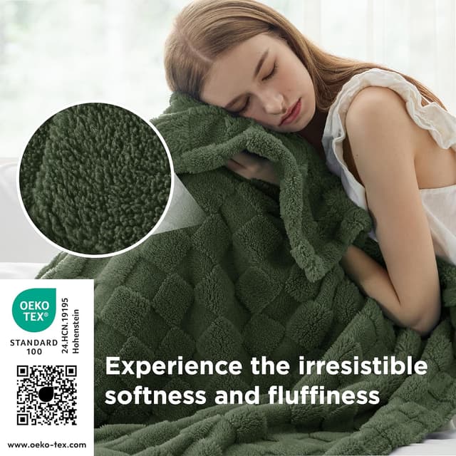 Detalle 2 de Bedsure Fleece Throw 127x152 cm