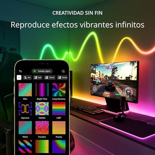 Detalle 2 de Twinkly Flex tubo LED RGB 3 m