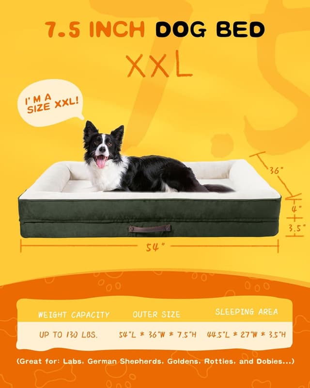 Detalle 2 de Renvix XXL Orthopedic Dog Bed 137x91x19cm