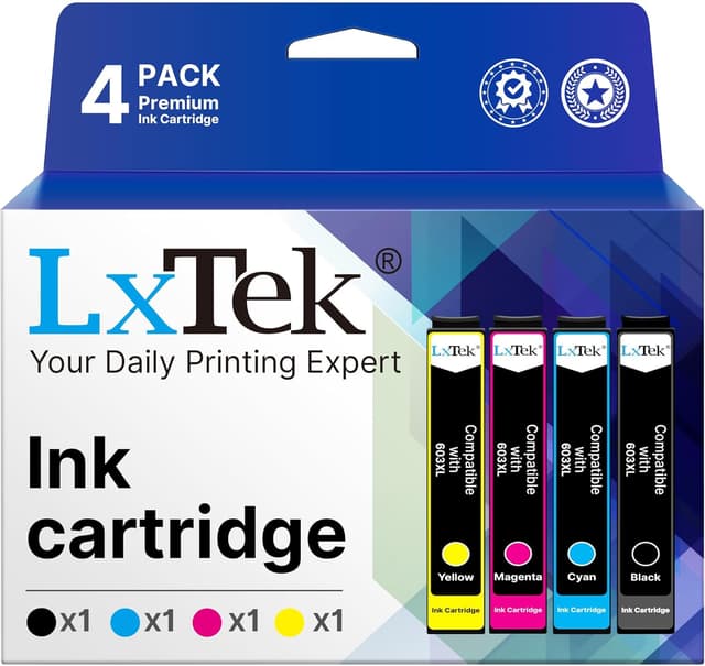 Detalle de LxTek 4-pack Compatible Ink Cartridge for Epson printers 🖨