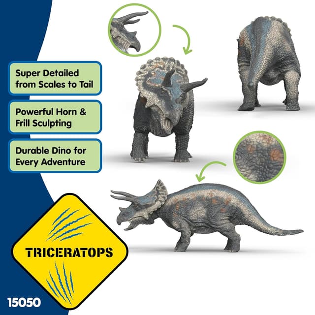 Detalle 2 de Schleich Triceratops Dino 15050 ab 3