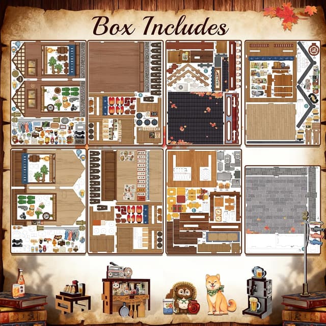 Thumbnail 6 de Cutefun Book Nook Kit mit LED DIY