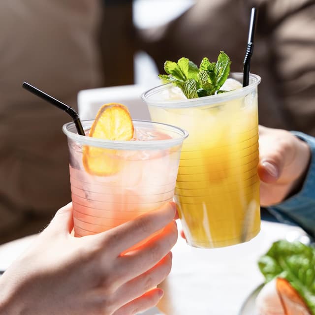 Detalle 1 de Lamosi 12 oz Clear Plastic Cups 300-Pack 🥤