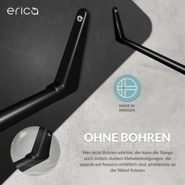 Thumbnail 2 de Erica Barra Ducha Inoxidable 85x95cm - Sin Fijación 🌧