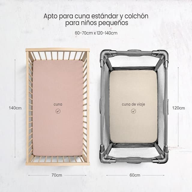 Thumbnail 5 de lulumoon Spannbettlaken 70x140 cm