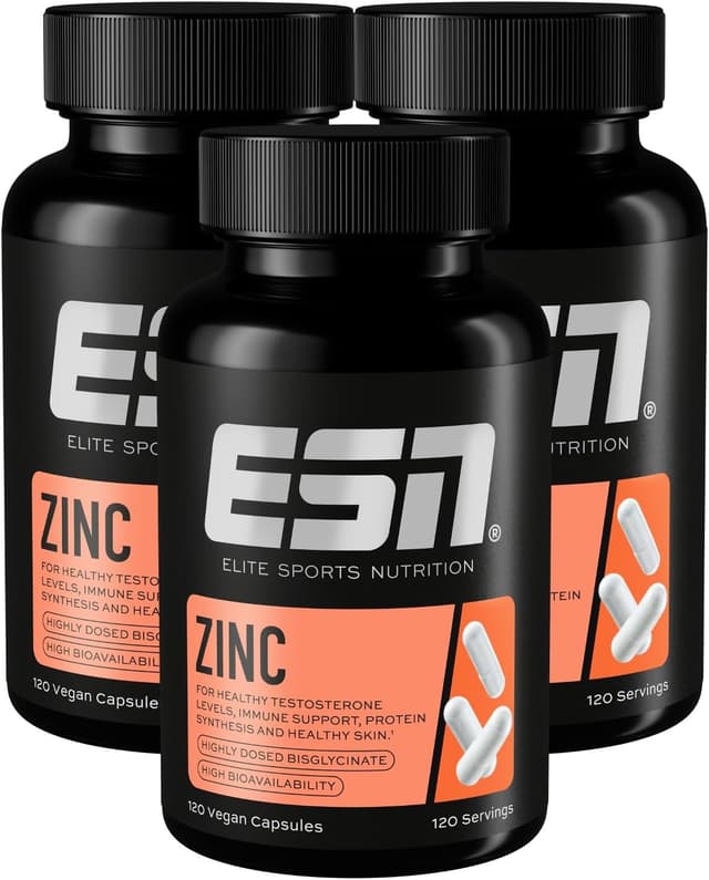 Detalle de ESN Zinc 25 mg Zinkbisglycinat – 120 Kapseln, vegan