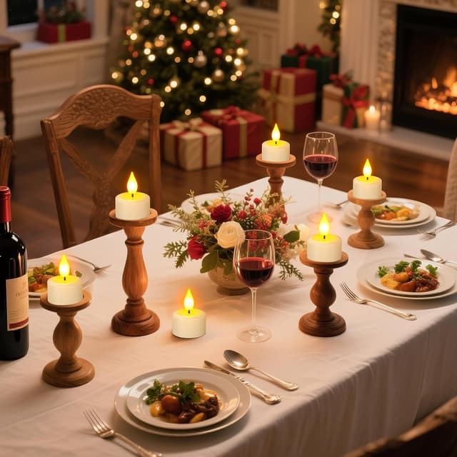 Detalle de SoulBay Wiederaufladbare Teelichter 12 Stück 🕯