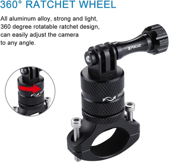 Detalle de PULUZ Action Cam Fahrradhalterung 360°