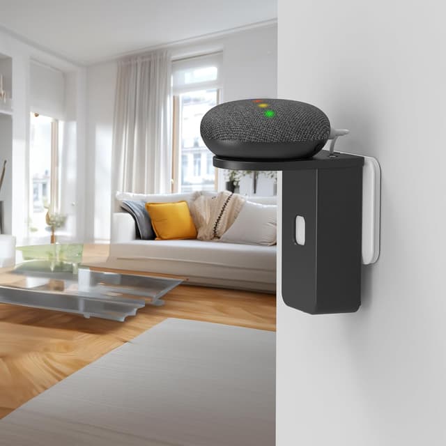 Thumbnail 6 de Cozycase Steckerhalterung für Dot, Pop und Google Nest Mini – platzsparende Wand-/Wall-Ständer-Lösung mit Kabelmanagement (Schwarz)