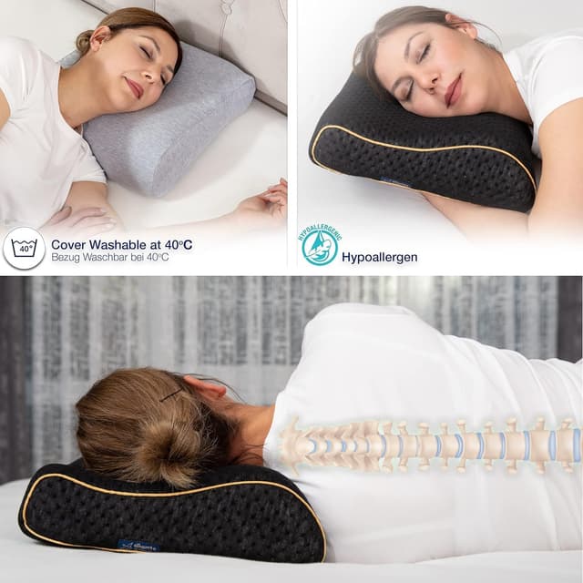 Thumbnail 3 de alkamto Reisekissen 35x30x10/8 cm Memory-Schaum