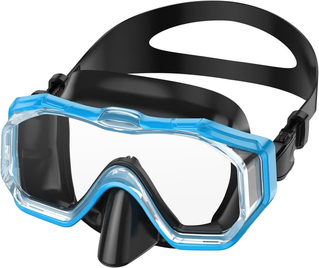 Detalle de WSTOO Adults Swim Goggles with Nose Cover (3-Lens, Anti-Fog, Leak-Proof) for Youth & Adults