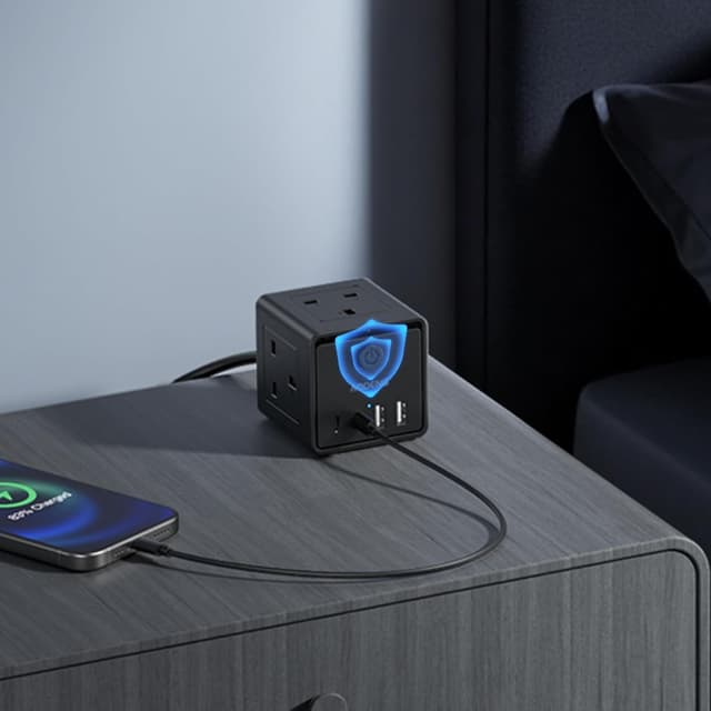 Thumbnail 6 de Extension Lead 3‑Way with 4 USB and 1.5m cable 🔌