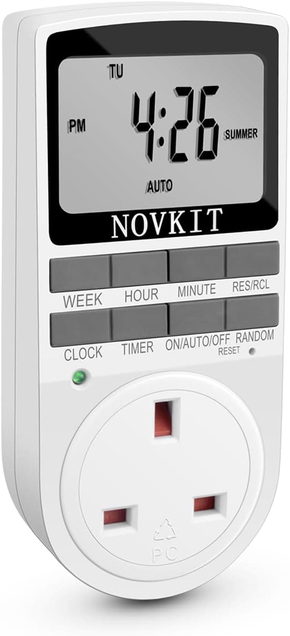 Thumbnail 6 de NOVKIT Digital Security Timer Plug 2-pack, 13A ⏲