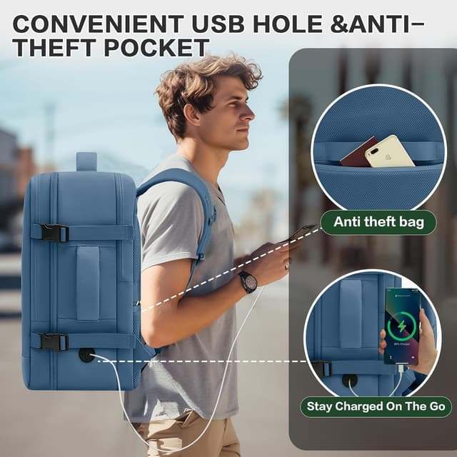 Detalle 1 de WOUIYO Cabin Bag 30L 40x30x20