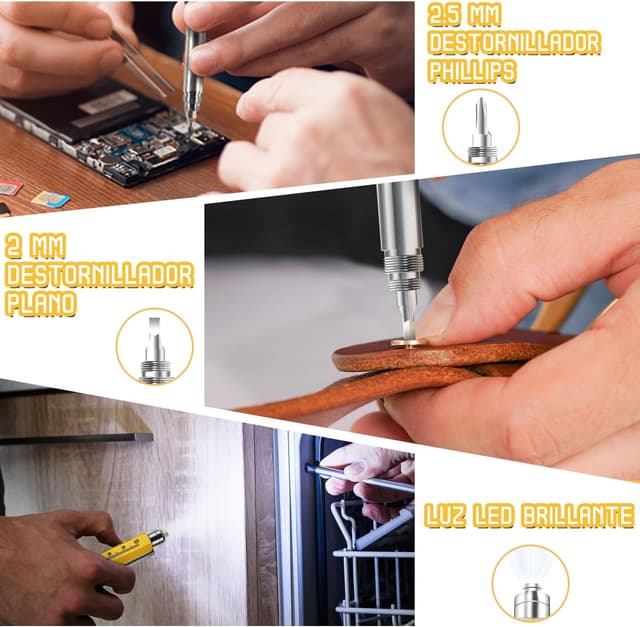 Detalle 2 de Maqhpu Bolígrafo multiherramienta 9 en 1