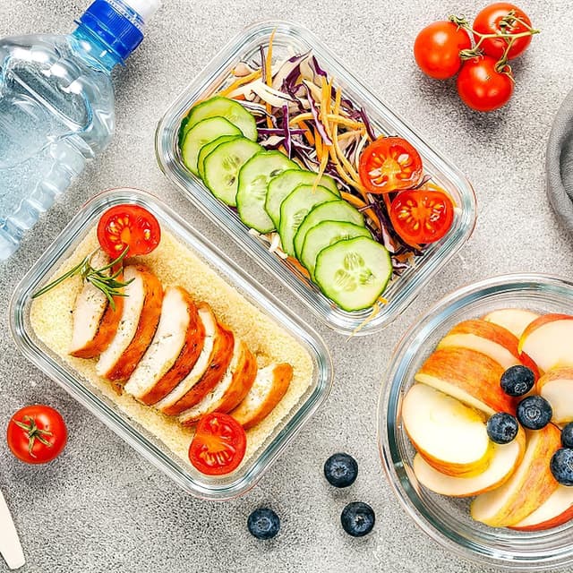 Thumbnail 6 de MEETOZ 10 Pack Glass Meal Prep Containers 🍽