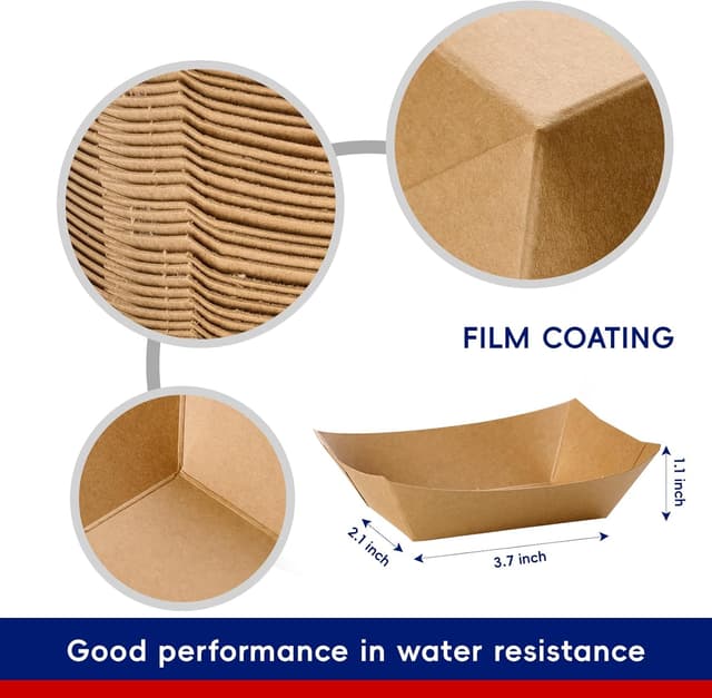 Thumbnail 4 de JOLLY CHEF 2lb Paper Food Trays 🍽️