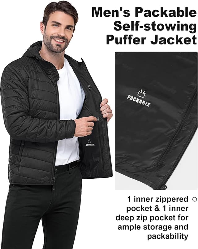 Detalle 2 de Outdoor Ventures Herren-Steppjacke, wasserfest