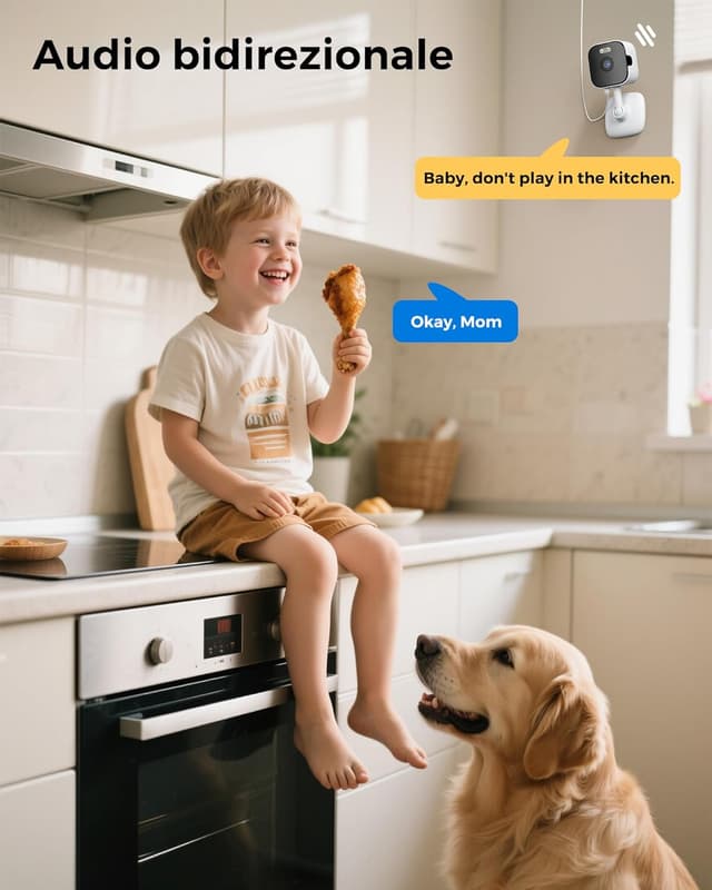 Thumbnail 5 de ANBIUX Camera Surveillance WiFi 2K — caméra intérieure