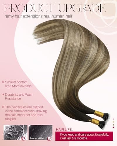 Detalle de Moresoo Nano Ring Extensions 50 mèche ⚙