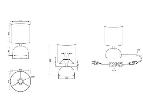 Thumbnail 6 de Reality Luci Sobremesa 40 W, 370 lm, E14