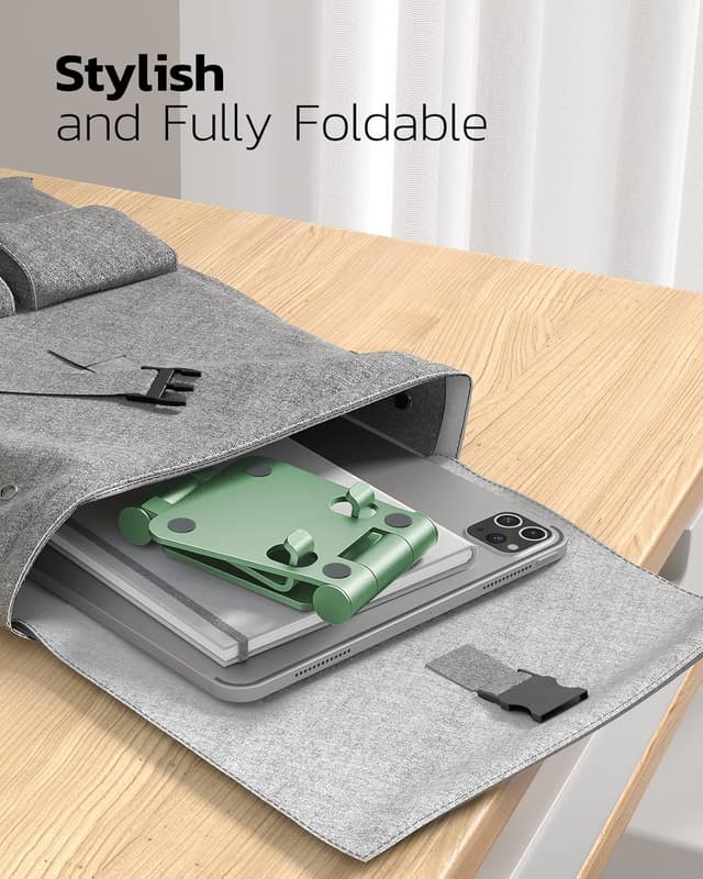 Thumbnail 4 de Nulaxy Dual Folding Phone Stand — Adjustable green