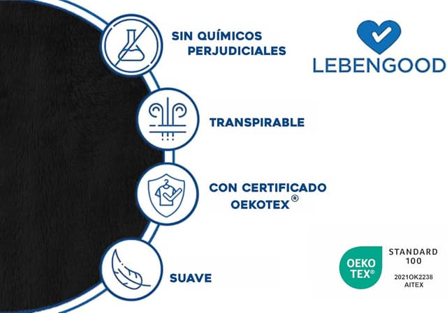 Thumbnail 4 de LEBENGOOD Bata Hombre Invierno microfibra