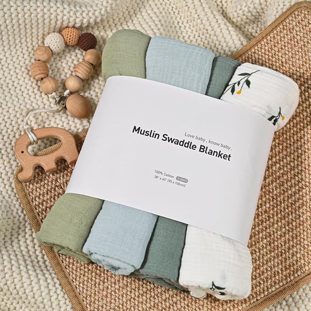 Thumbnail 6 de GLLQUEN BABY muslin baby blankets 4 pack