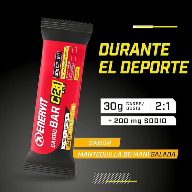 Imagen de Enervit Carbo Bar C2:1PRO Salty Peanut Butter 🎯 Barrita Energética 30g en OfertitasTOP