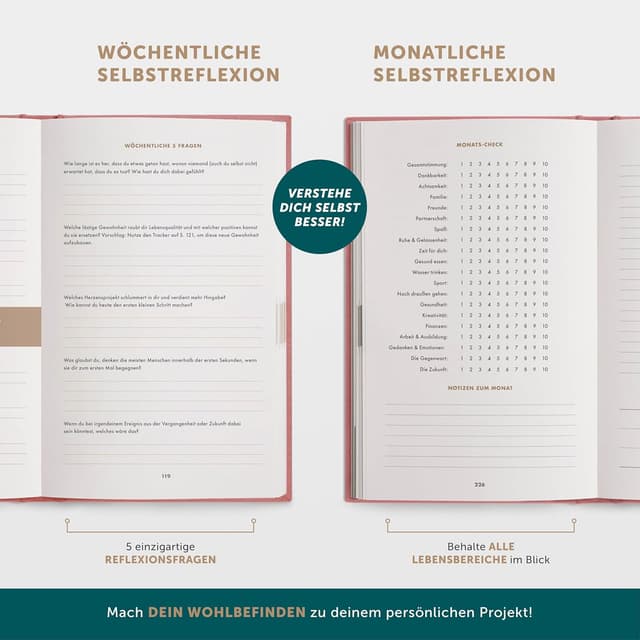 Thumbnail 4 de 6-Minuten® Tagebuch 2026 für Erwachsene 📓