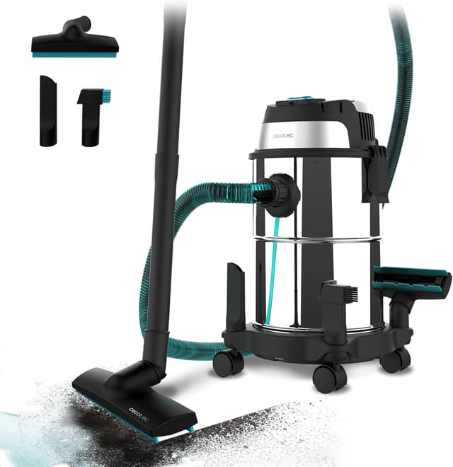 Detalle 2 de Cecotec Conga Rockstar Wet & Dry Steel Pro 1600 W aspirador 30 L