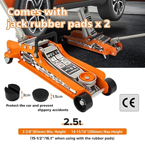 Thumbnail 1 de Donext Cric de Sol en acier 2,5 tonnes đźš§