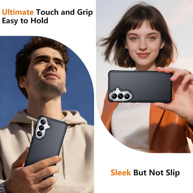 Thumbnail 6 de SPIDERCASE Tough Galaxy S26 Case (2-Pack) with Tempered Glass Screen & Camera Lens Protectors, 10 FT Military Grade Drop Protection