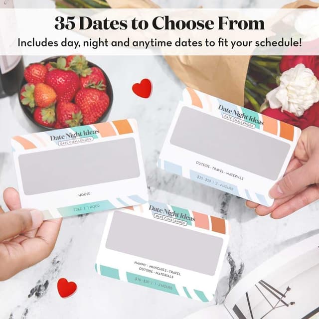 Detalle de All Natural Shop Date Night Card Game 35 Challenges 🎴