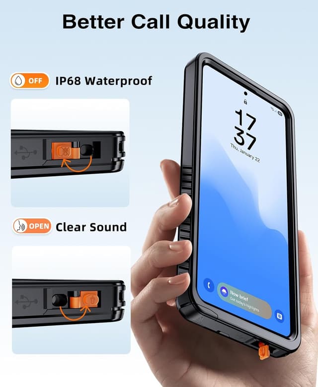 Detalle 2 de Beeasy IP68 Waterproof Case for Samsung Galaxy S26 Ultra (Built-in screen protector & camera lens cover)