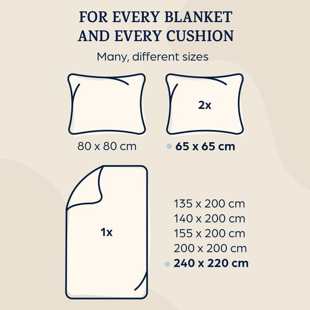 Detalle de Sleepwise housse de couette 240 x 220 en microfibre Oeko-TEX® + taies d’oreiller antistatiques