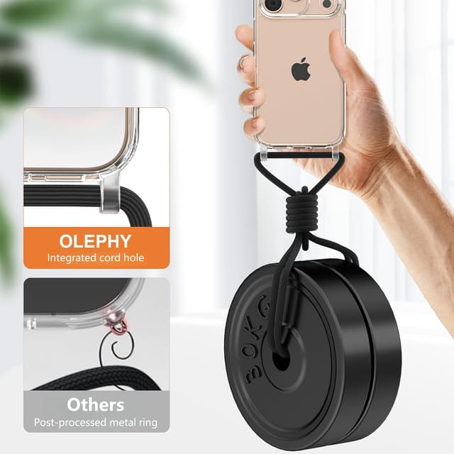 Detalle de Cover per iPhone 17 Pro Max con cordino 6,9