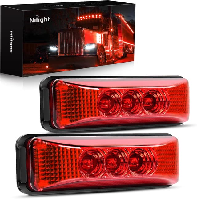 Detalle de Nilight TL-32 3 LED Trailer Red Marker Lights ๐